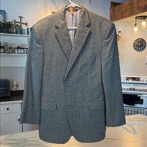 Elegant Gray Men's Blazer